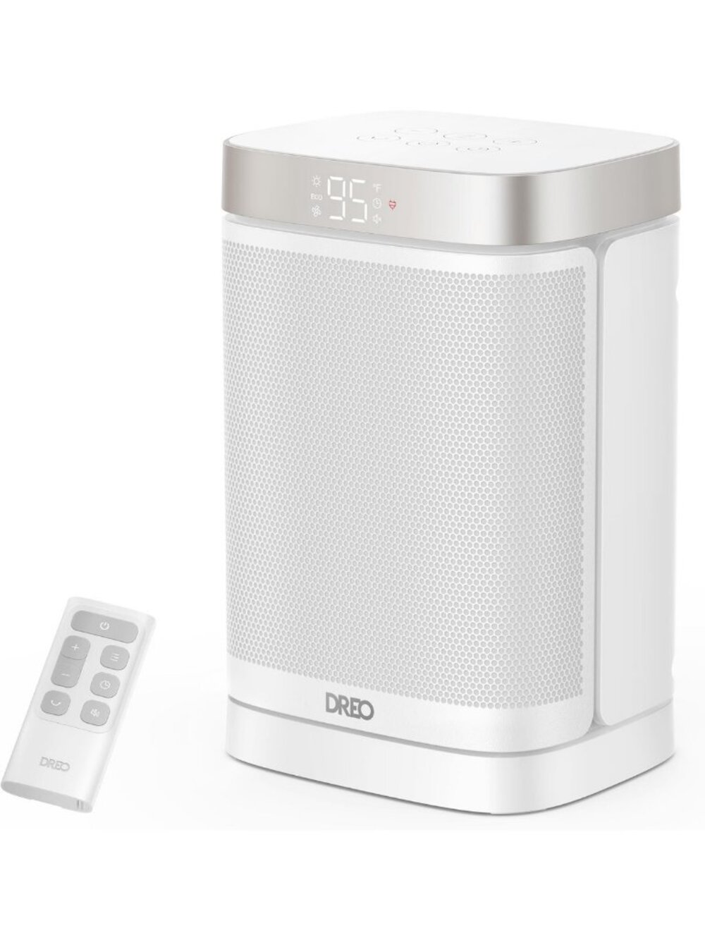 Portable 1500W Oscillating Space Heater with Remote, Digital Thermostat & Timer
